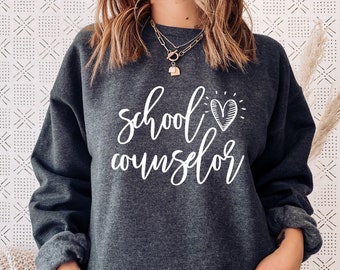 Sweat-shirt de conseiller scolaire, sweat-shirts de conseillers scolaires, cadeaux de conseil scolaire, cadeau de conseillers scolaires, thérapie scolaire de thérapeute scolaire