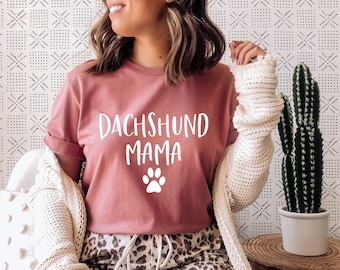 Camiseta de mamá salchicha, Camiseta para mamá salchicha, Regalo para dueños de perros salchicha, Amante de los perros salchicha, Regalos para perros salchicha, Doxie, Raza Dachshund, Camiseta para mujer