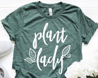 Plant Lady Tshirt - Crazy Plant Lady Shirt Gardening shirt Plant based Plant Powered Farmer Shirt Farm shirt Garden Shirt Plant lover Shirt