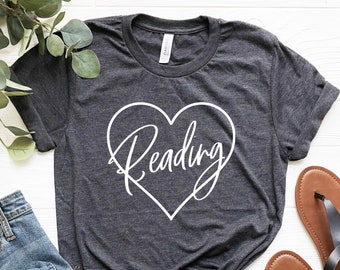 Camiseta de leitura, camiseta para professor de leitura, camisetas de leitura para professores, presentes para amantes da leitura, camiseta de livro, presente para bibliotecário, presentes para amantes de livros