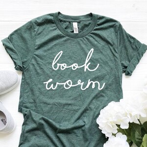 Book worm Shirt, Bookworm Tshirt Book Shirt Women Book Lover Gift for Reader Shirt Reading Shirt Book nerd, Book Gift for Librarian Shirt