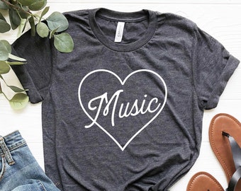Music Shirt, Music Lover Gift, Music Gifts, Music Teacher gift for Musician Gifts, Music Therapy Shirt, Music Therapist Gift, Musicians Tee