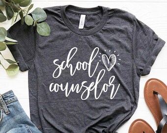 School Counselor Shirt, School Counselor T-shirt, school counseling gifts, school counselors gift, school therapist, school therapy tshirt