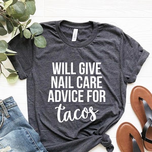 Camisa de artista de uñas, regalos de tecnología de uñas, regalo de técnico de uñas, camisa divertida de tecnología de uñas, regalos para tecnología de uñas, ideas de regalos para el cuidado de uñas camisa de salón de uñas