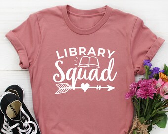 Shirt bibliotheekploeg, shirt bibliothecaris, shirt bibliothecaris, shirt bibliothecaris, boekenliefhebber, cadeau schoolbibliothecaris, boekennerd, cadeau leraar bibliothecaris, shirt bibliotheek