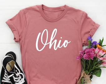Ohio Shirt, Ohio State Shirt, Bundesstaat Ohio Shirt, Ohio Heim Shirt, Ohio Native Geschenke, Ohio T-Shirts für Frauen, Ohio Fußball, Ohio Mama Shirt