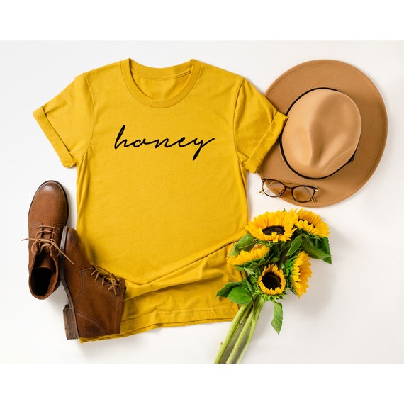 Honey Shirt, Honey Shirt Yellow, Mustard Shirt, Honey Shirt Womens