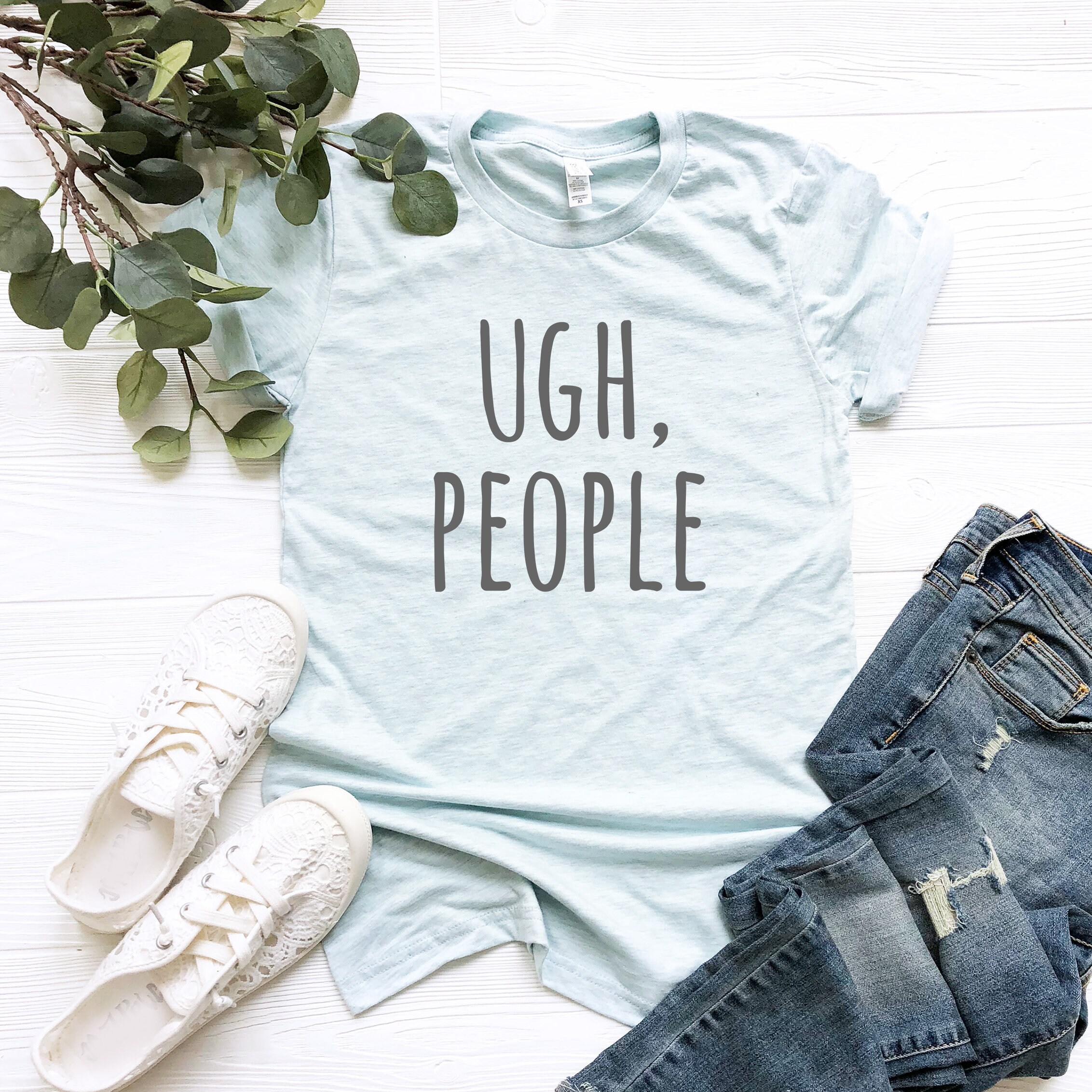 Ugh People Tshirt Ugh people shirt It's too peopley | Etsy