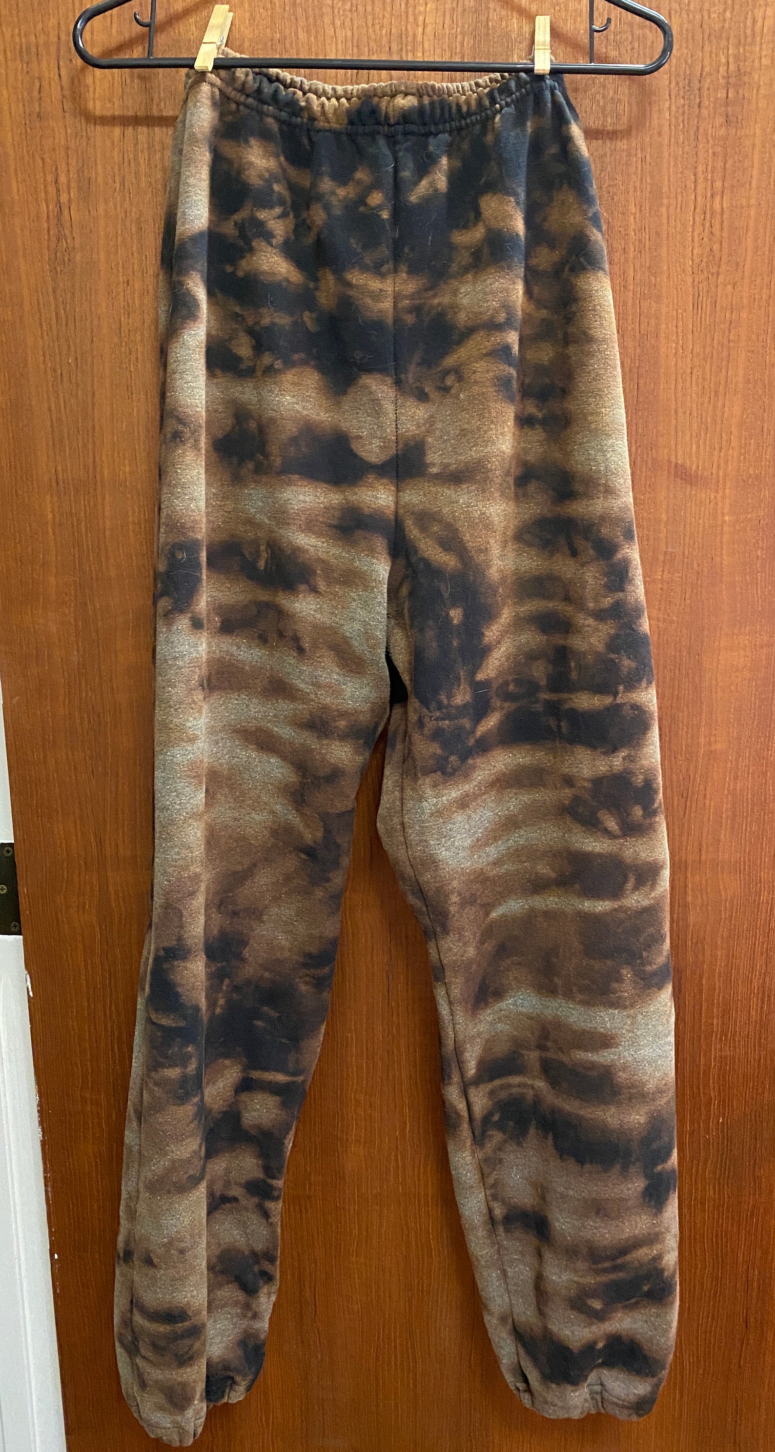 Handmade Bleach Tie Dye Unisex Sweatpants Size S STRIPES - Etsy