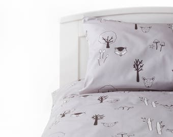 black and white kids bedding bedroom grey woodland childrens bedding woodland cot bed toddler bedding unisex kids decor modern bedding etsy black and white kids bedding bedroom grey woodland childrens bedding woodland cot bed toddler bedding unisex kids decor modern bedding etsy