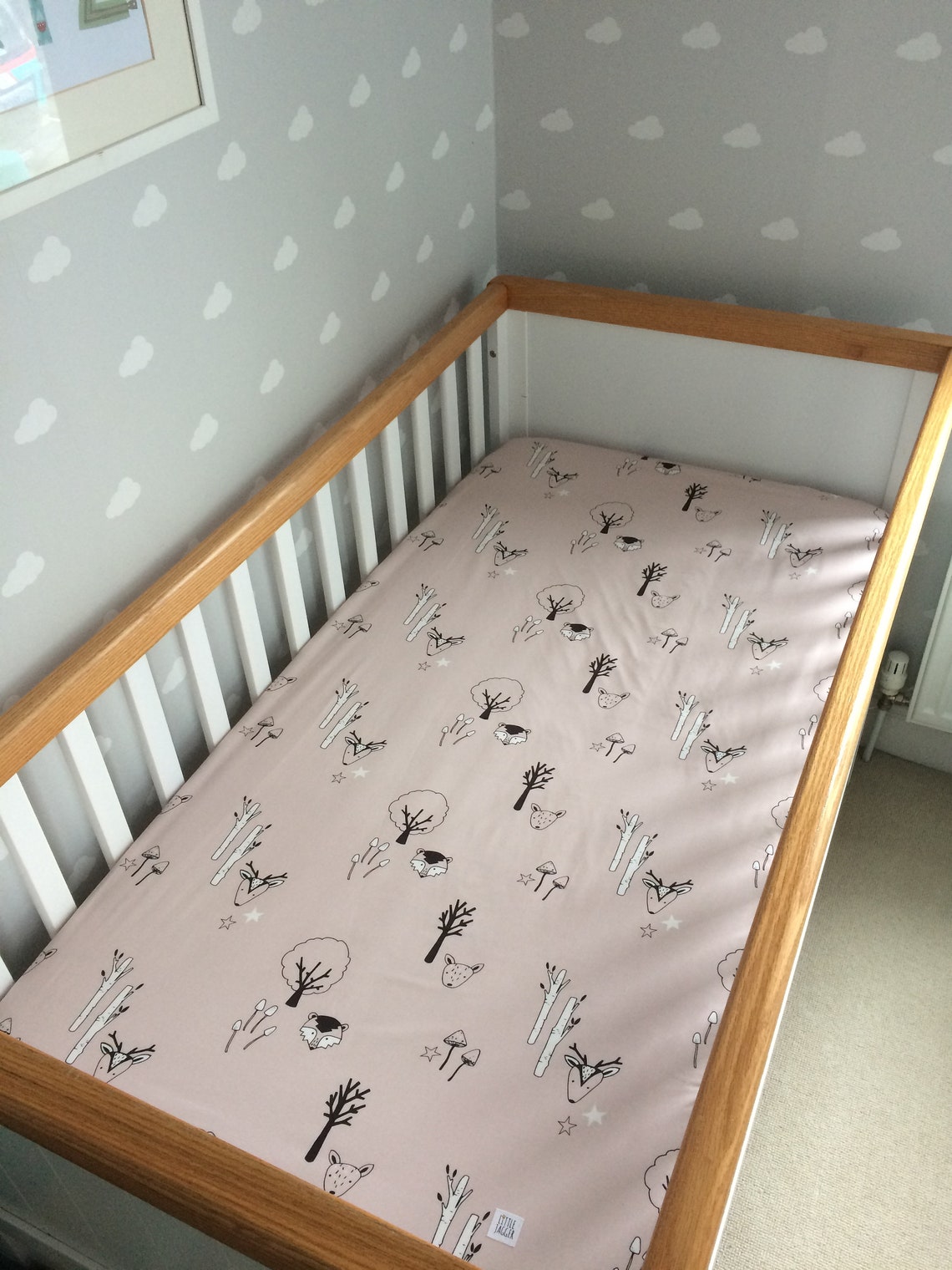 Children's Bedding. Woodland Cot Bed Fitted Sheet. Nursery Etsy UK