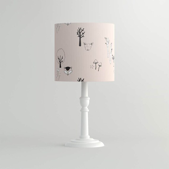 Children S Lampshade Lighting Powder Pink Woodland Pendant Lamp Ceiling Shade For Baby And Nursery - Childrens Ceiling Lampshade Children S Lampshade Lighting Powder Pink Woodland Pendant Lamp Ceiling Shade For Baby And Nursery - Childrens Ceiling Lampshade