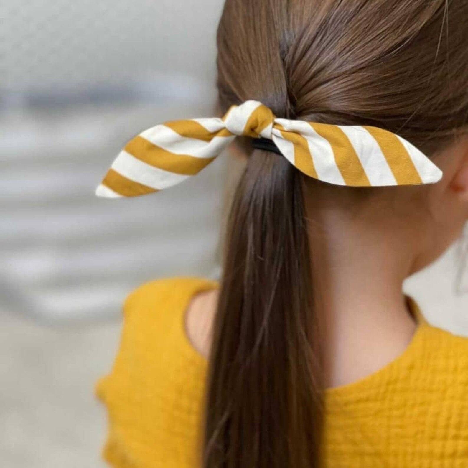Hair Bobble with bow Hair Ties Hair Bobble Bunny Bows Hair | Etsy