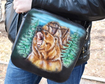 custom tooled leather briefcase