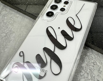 Personalized Name Samsung Galaxy Phone Case: Custom Initial Text