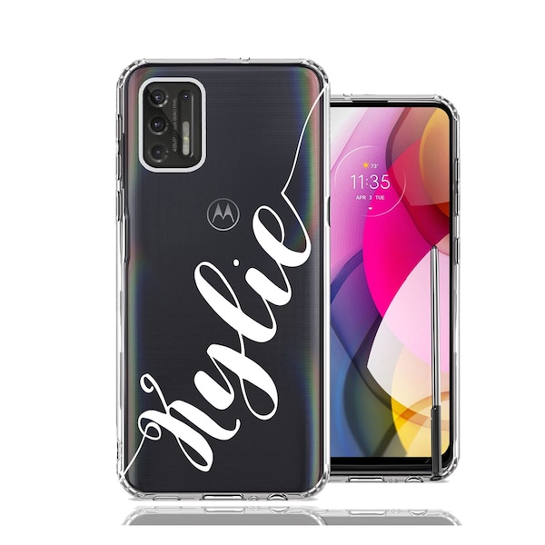 Personalized Custom Phone Case For Motorola Moto One 5G Ace / Moto G Stylus / Moto G Power / Moto G Fast / Moto G Play - Cursive Name Text