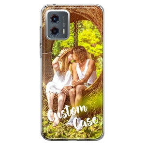 Coque avec photo personnalisée pour Motorola Moto G 5G 2025 / G Stylus 5G 2024/ G Power 2024/ Pure / G Play 2024/ One 5G Ace - Coque avec photo personnalisée