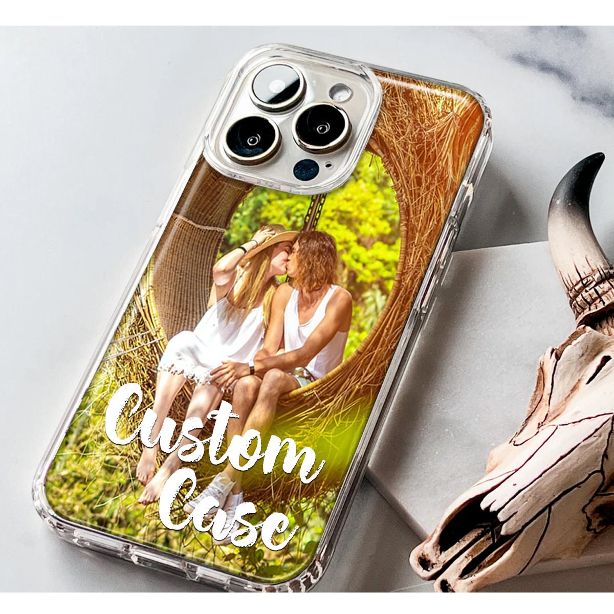 Personalized Phone case for iPhone 15 Pro Max, Multi-Photo Case with  Bumpers TPU Ultra Thin Photo Case Custom Multi-Picture Case Customized  Phone Case