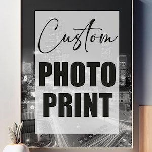 Impresiones de carteles personalizados / Laboratorio fotográfico profesional / Bellas artes, fotos familiares, impresión a pedido, póster personalizado con su propia foto en cualquier tamaño