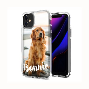 Personalized Custom Dog Phone Case For Apple iPhone 16 Pro Max/15 Pro/14 Pro/13 Pro max/12/11/XS Max/Xr/8 Plus -Add Your Pet&#39;s Photo
