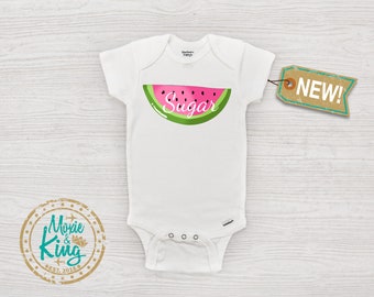 watermelon onesie baby