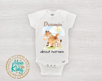 baby girl clothes with horses on them