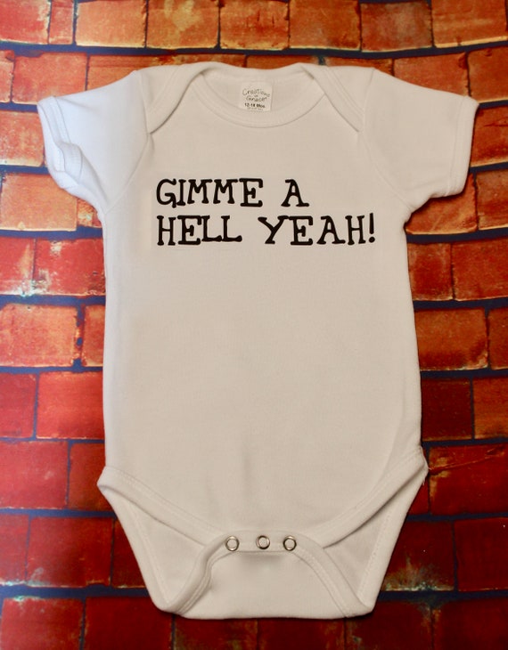 WWE Wrestling Baby One Piece /"Hell Yeah/" Bodysuit