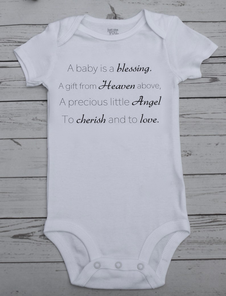 Blessing Christian Baby onesie ® Bible Verse Baby Clothes Etsy