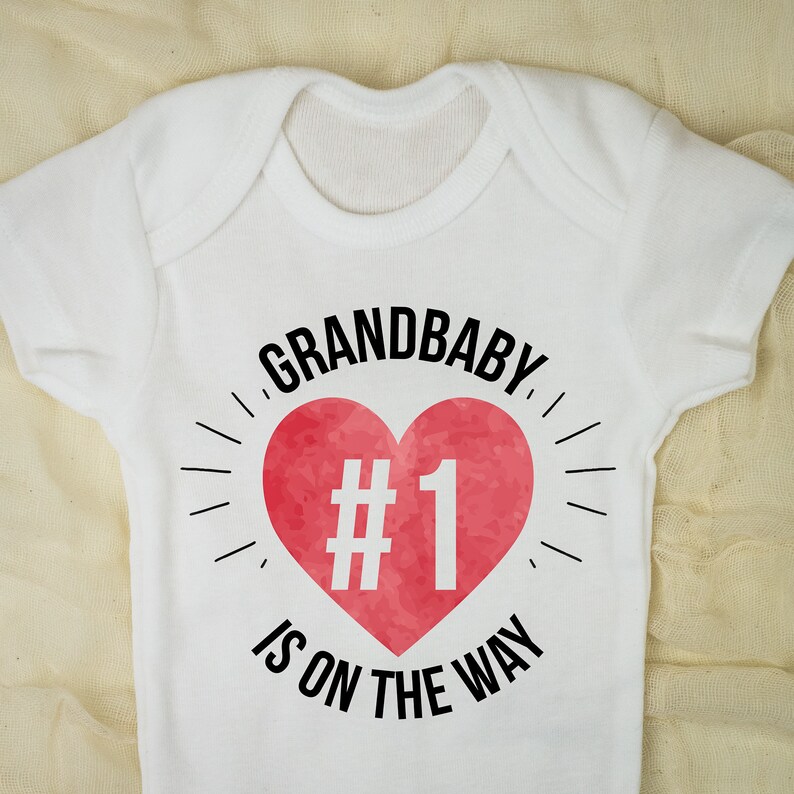 Pregnancy Announcement Grandparents bodysuit baby number bodysuit Personalized Pregnancy Baby Shower Gift Unisex bodysuit