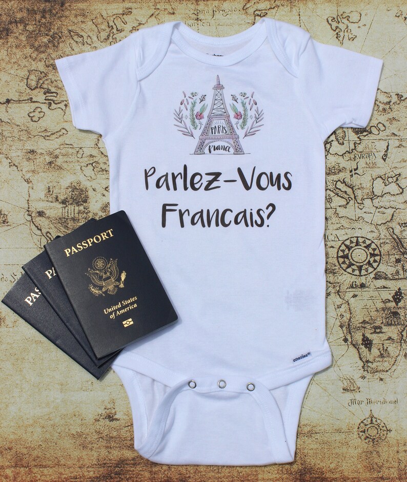 Paris Baby Onesie® Travel Baby Outfit Eiffel Tower Baby Etsy