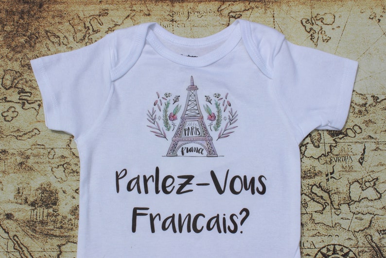 Paris Baby Onesie® Travel Baby Outfit Eiffel Tower Baby Etsy