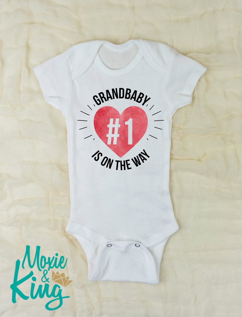 Pregnancy Announcement Grandparents bodysuit baby number bodysuit Personalized Pregnancy Baby Shower Gift Unisex bodysuit