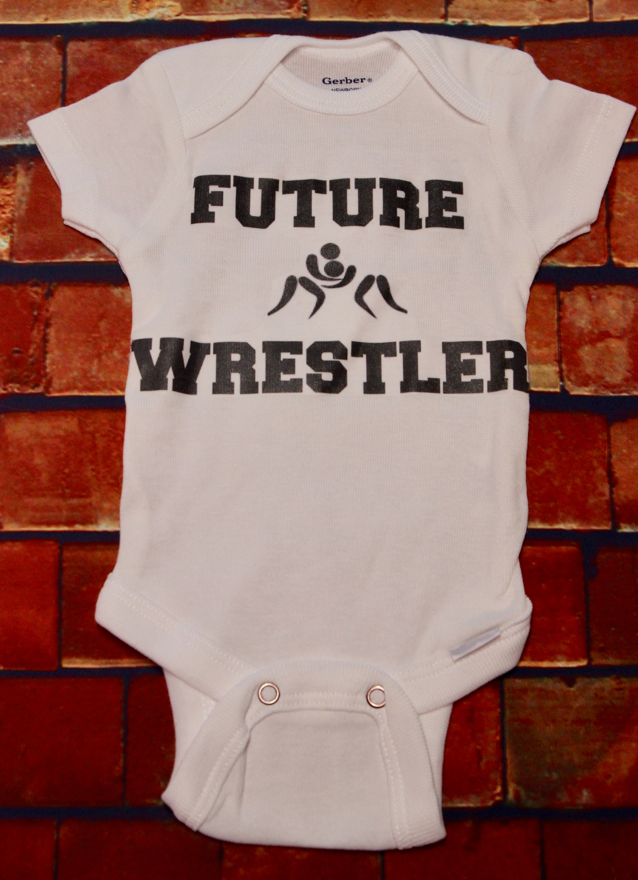 Future Wrestler Onesie Baby Wrestling boy clothes Baby Shower Etsy