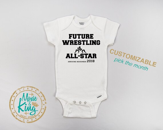 WWE Wrestling Stone Cold Baby One Piece /"Future Wrestler/" Bodysuit