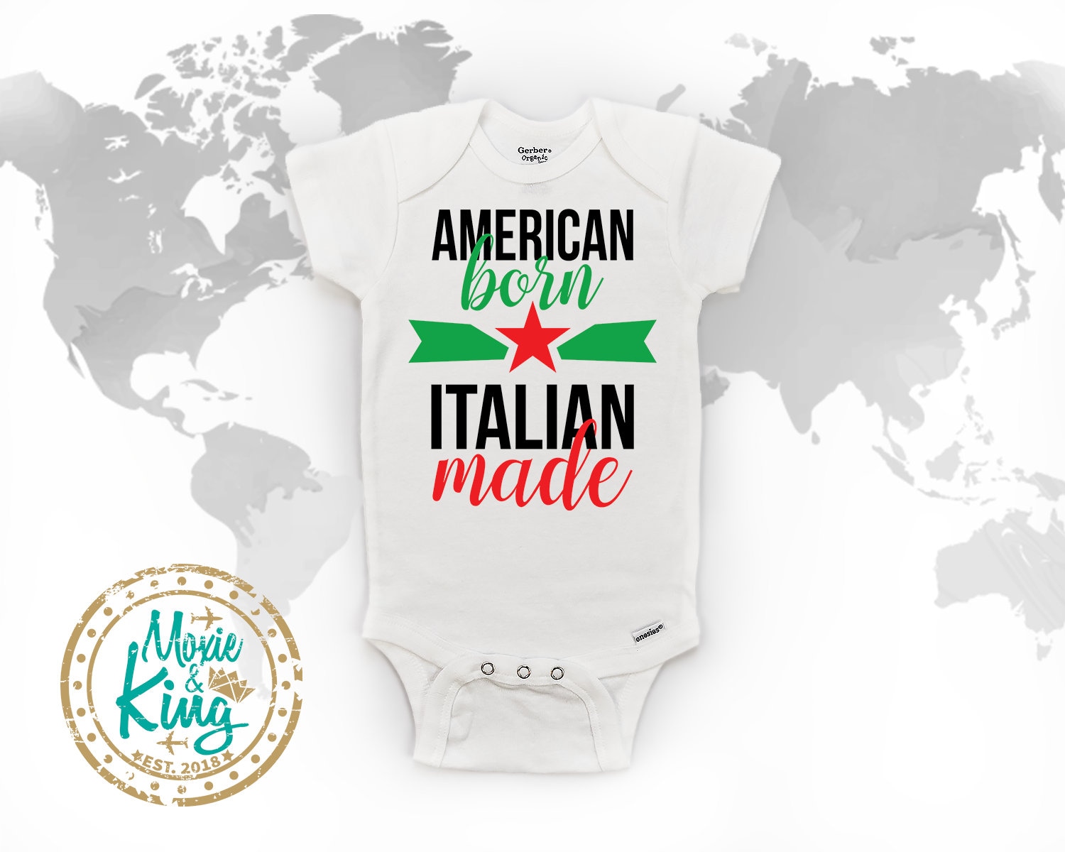 Baby Shower Gift Italian Born Travel baby bodysuit bodysuit Etsy
