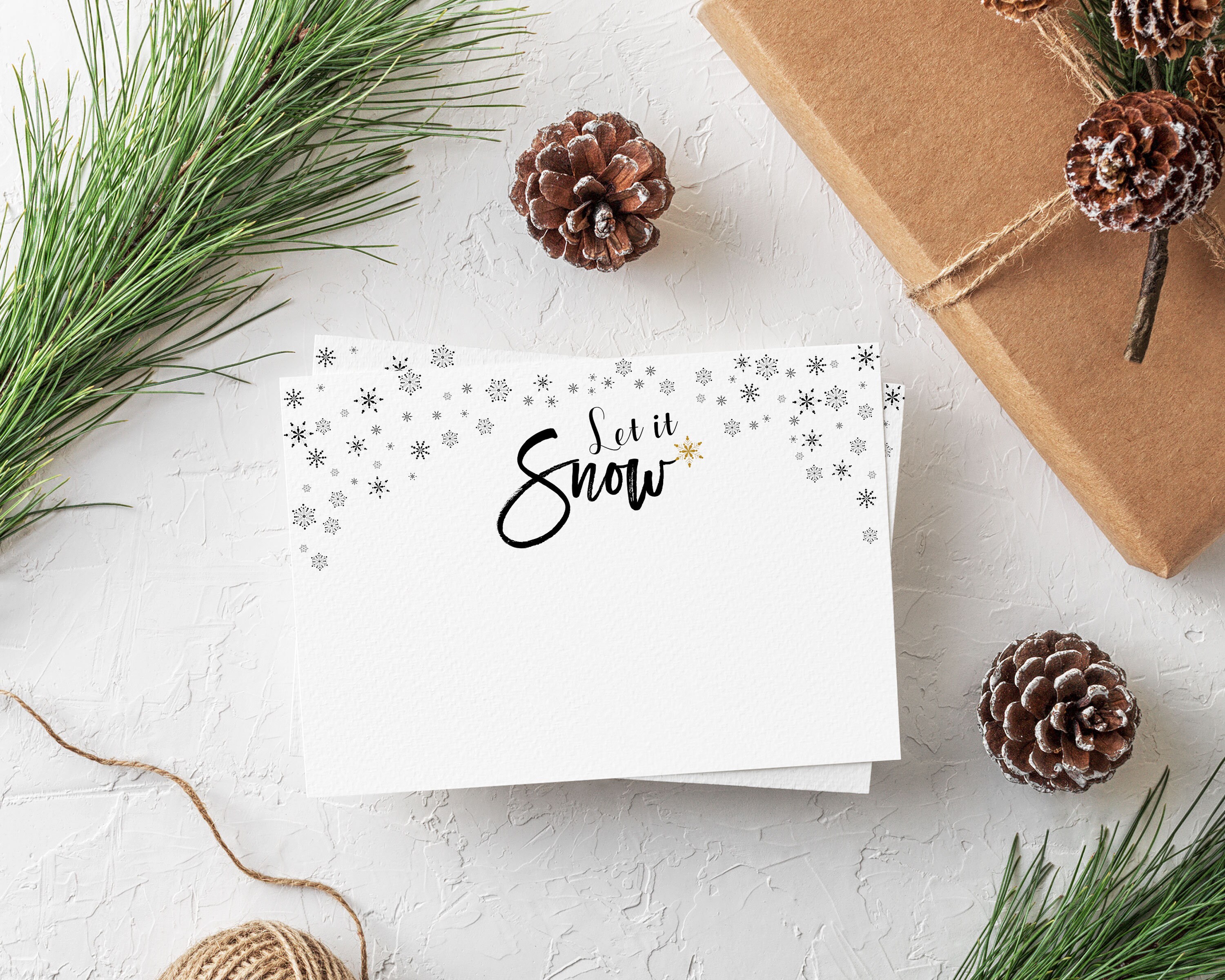 Let It Snow Printable - Etsy