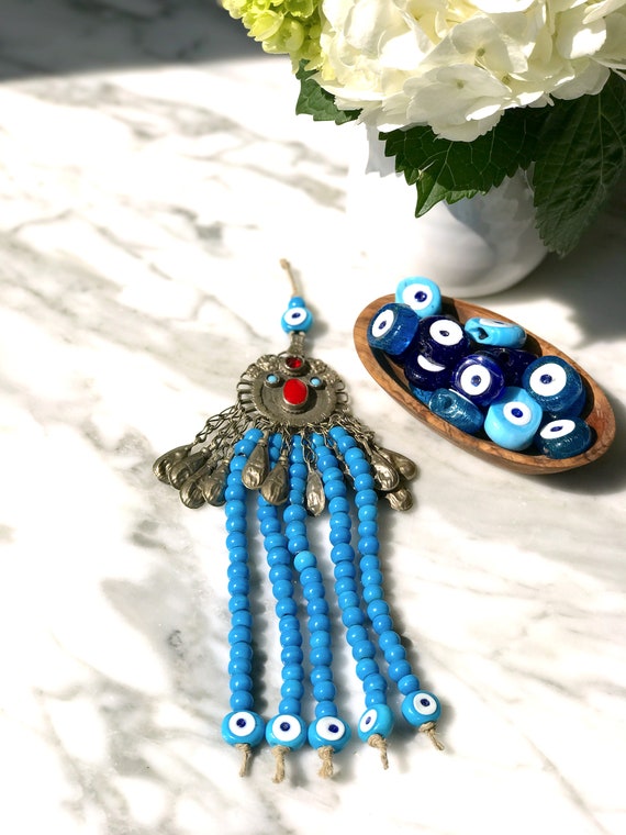 Nazarlik Deko Nazar Boncugu Blaue Auge Anhänger Wandbehänge Neu Geschenk glück