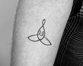 Mother and Two Children Temporary Tattoo (Set of 3)
