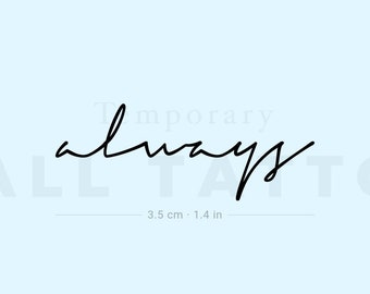 Always Tattoo - Etsy Always Tattoo - Etsy