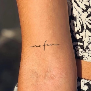 Keine Angst temporäres Tattoo (3er Set)