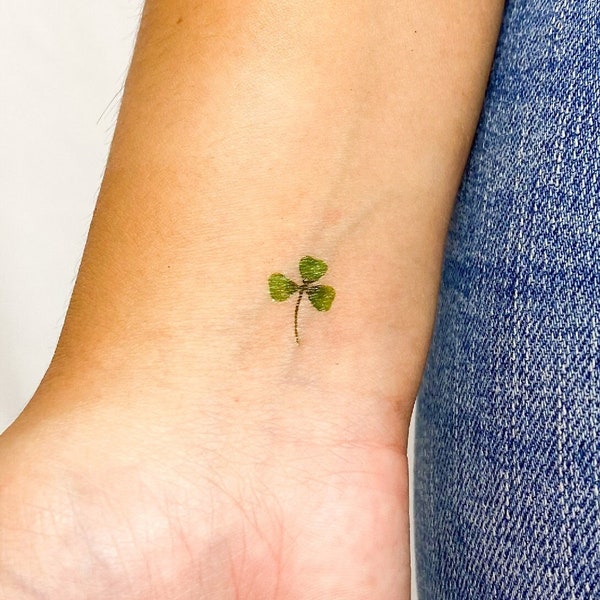 Three Leaf Clover Temporary Tattoo by Zihee (Set of 3)