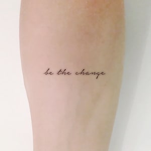 Be The Change temporäres Tattoo (3er Set)