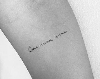 Que Será, Será tijdelijke tattoo (set van 3)