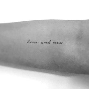 Here And Now Temporary Tattoo (Set of 3)