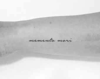 Memento Mori Temporary Tattoo (Set of 3)