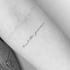Trust The Prozess temporäres Tattoo (3er Set)