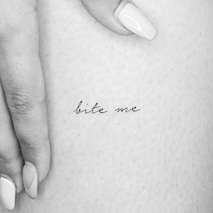 Bite Me Temporary Tattoo (Set of 3)