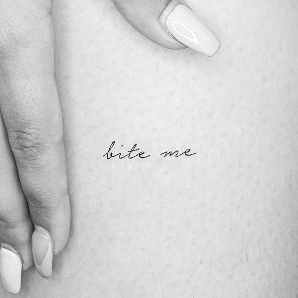 Bite Me temporäres Tattoo (3er Set)