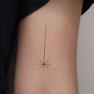 Shooting Star Temporary Tattoo (Set of 3)