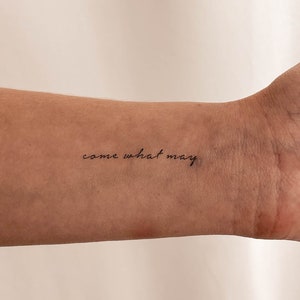 Come What May temporäres Tattoo (3er Set)